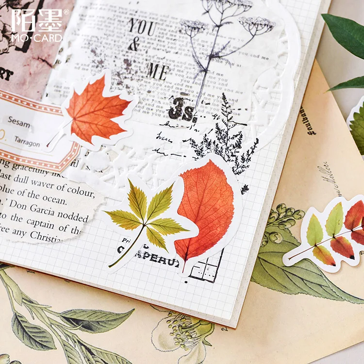 

46Pcs/Pack Flowers Stationery Decoration Stickers Set Natural Collection Series Scrapbooking DIY Diary Planner Journal BUJO