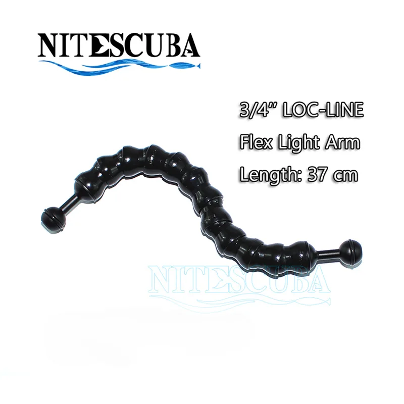 

NiteScuba Diving Loc- line flex light arm bracket for strobe flashlight TG5 Gopro RX100 Underwater camera Photography accessory
