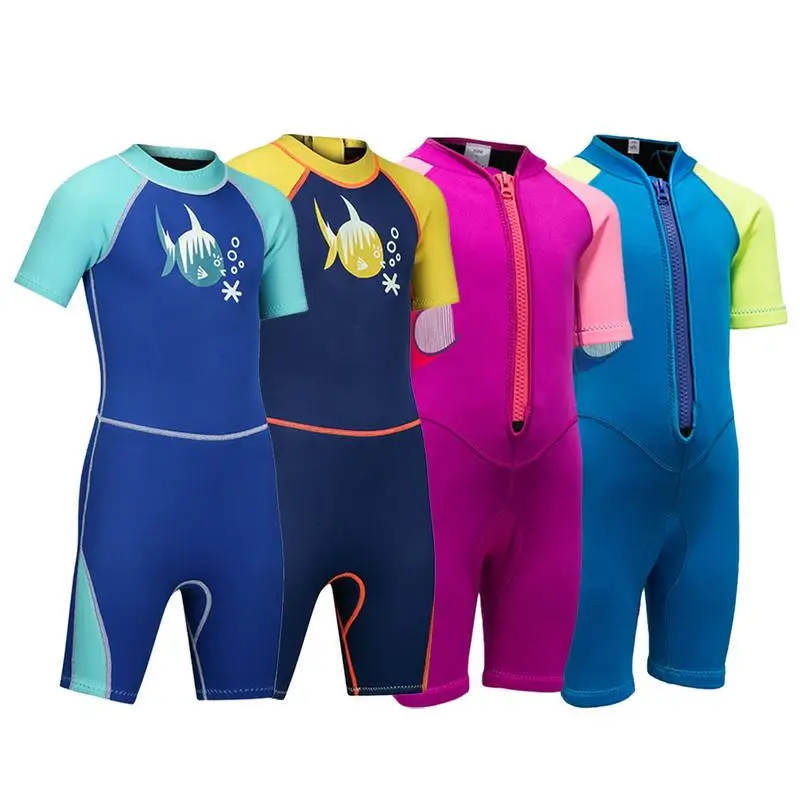 

Diving Suits Boys And Girls Children Jellyfish Clothes Sunshine Surfing Thick Piece Of Warm Swimsuit Snorkeling Swimwear