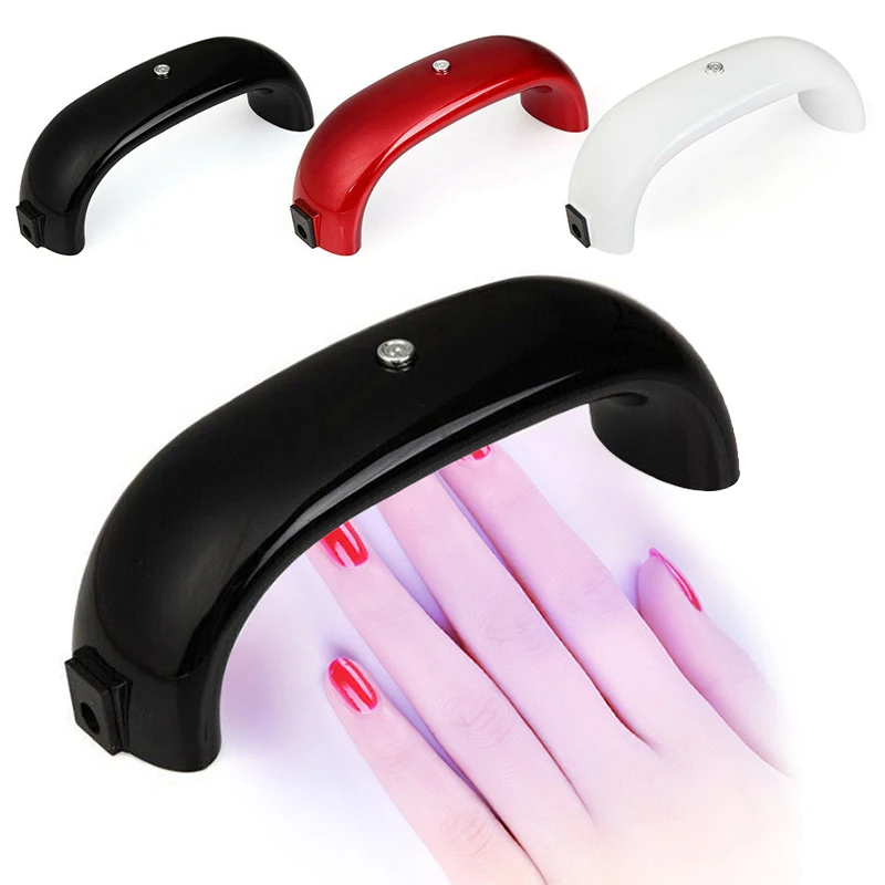 

9W Nail Dryer LED UV Lamp Nail Bridge Rainbow Light Therapy Light Lasting Mini USB Lamp Gel Varnish Curing Machine for Home Use