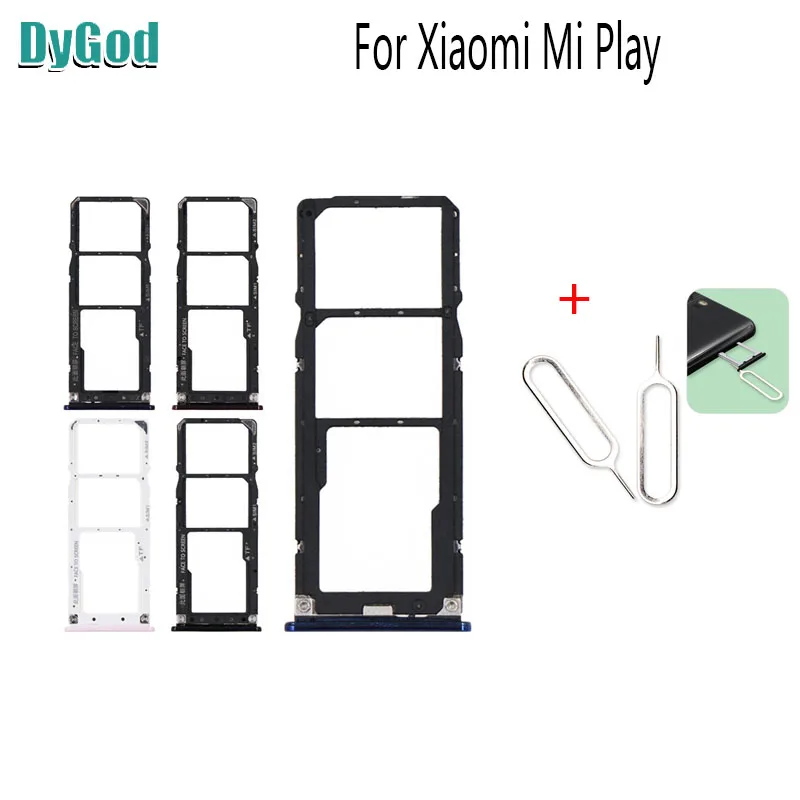 For Xiaomi Mi Play Sim Card Holder Tray Slot Mobile Accessories SD Adapters With Take Eject Tool |