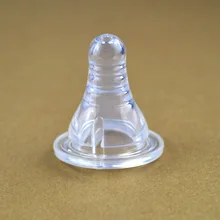 Детская соска для кормления грудью, детская силиконовая соска широкого калибра для различных бутылочек с молоком, соска для детей, чистый однотонный сосок