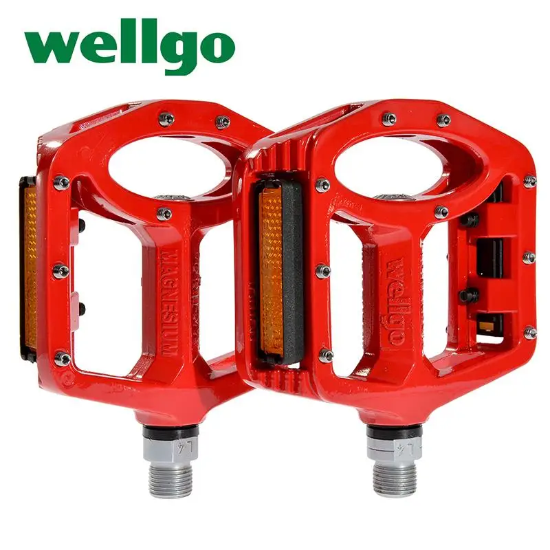 

WELLGO MG3 4 Colors 9/16" Cr Mo Outdoor Cycling Ultralight Pedals MTB BMX DH Bike Bicycle Pedals Cycling Bearing Pedals New