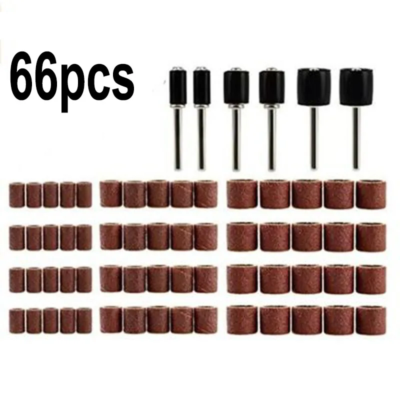 

66pcs Set Drum Sanding Abrasive 1/2 1/4 3/8 Drill Chuck Sander Tool Sets