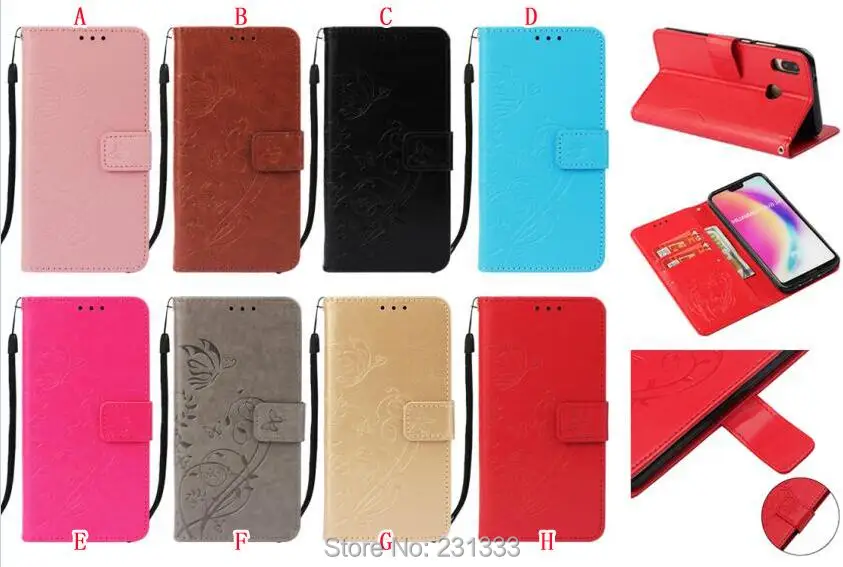 

C-ku Flower Butterfly Wallet Leather Pouch Case For Samsung Galaxy A6 A8 PLUS 2018 J3 J7 J4 J6 Stand ID Card TPU Skin Cover 1PCS