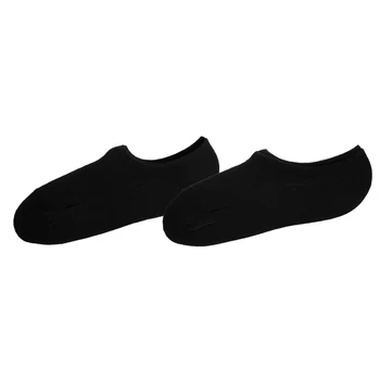 

Mens Short Black Elastic Low Cut No Show Footie Boat Socks 2 Pairs