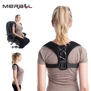 

Adjustable Back Posture Corrector Brace Support Belt Black Adjustable Unisex Back Posture Corrector Back Support Brace Posture B