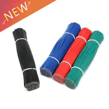 100 шт./лот 200 мм оловянный кабель для пайки ПП 24AWG соединительный провод кабель оловянные проводящие провода Соединительный провод два конца ПВХ провод