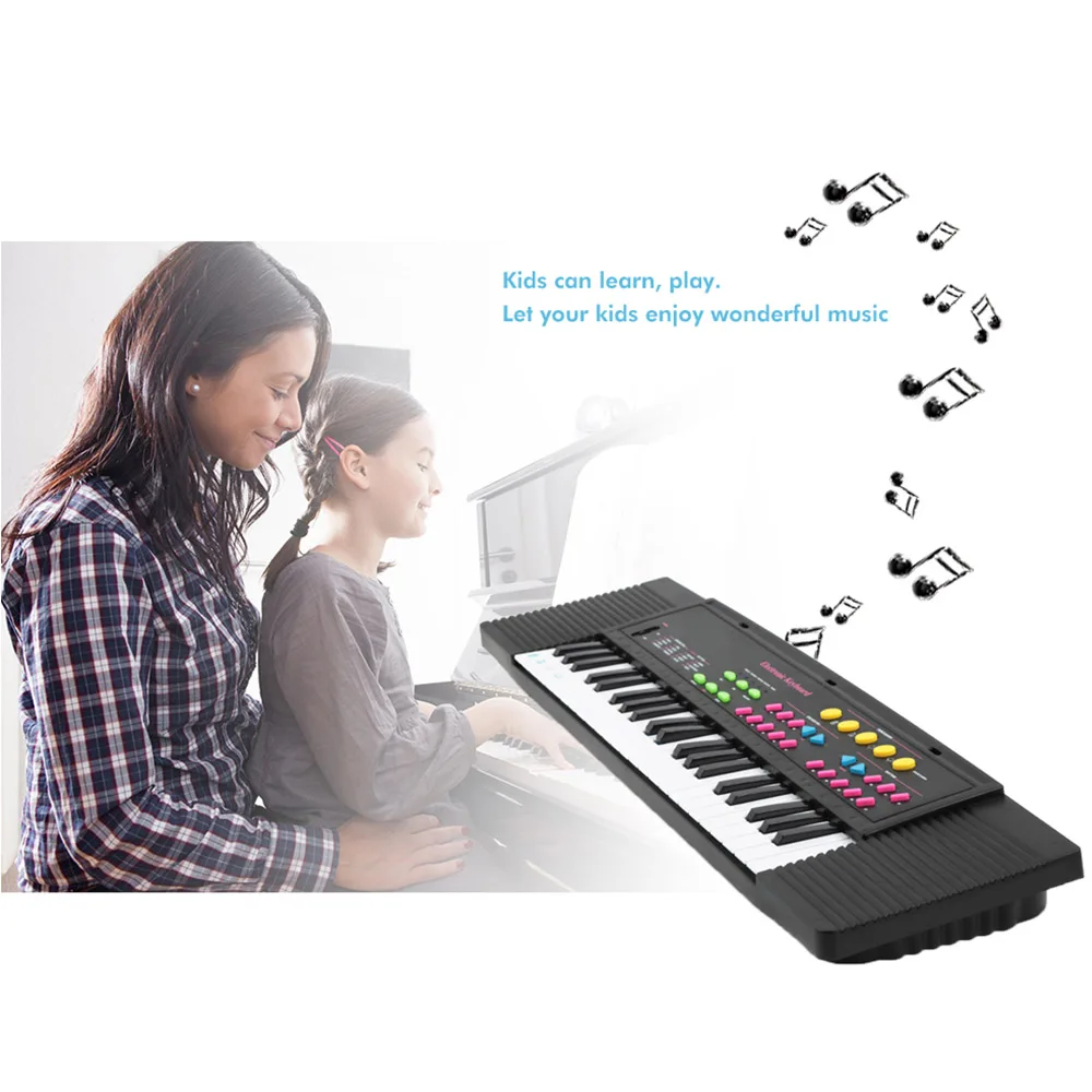 

Kids 44 Keys Middle Electronic Piano Keyboard with Microphone 5 Demo Songs For Children Musical Educational Toys Electric Piano