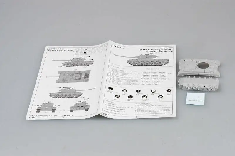 Тяжелый танк Trumpeter 1/72 07286 US M26A1|Наборы для сборки моделей| |