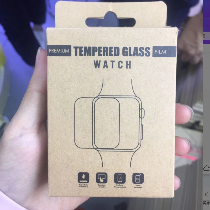 3D закаленное стекло полное покрытие для Apple Watch 4 защита экрана Мягкий край полная