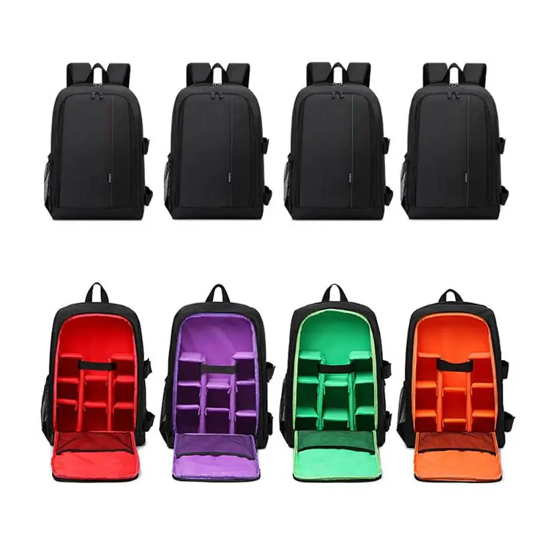 15 6 inch Waterproof Camera Soft Bag Video Case Multi functional Digital DSLR Photo Padded Backpack