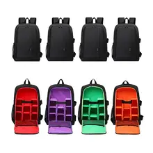 15 6 inch Waterproof Camera Soft Bag Video Case Multi functional Digital DSLR Photo Padded Backpack
