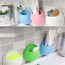 1 шт. домашняя ванная зубная щетка зубная паста настенный держатель присоска, органайзер на присоске Подставка для стаканчиков креативный Bathroon продукт