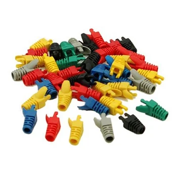 

50pcs RJ45 Network Cable Plug Boots Cap New Electronics