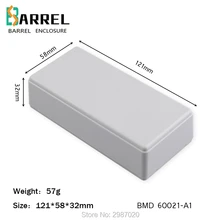 121*58*32 мм маленький пластиковый корпус для электронных проектов abs РАСПРЕДЕЛИТЕЛЬНАЯ КОРОБКА для проводов электрические DIY PCB платы выход управления Переключатель чехол