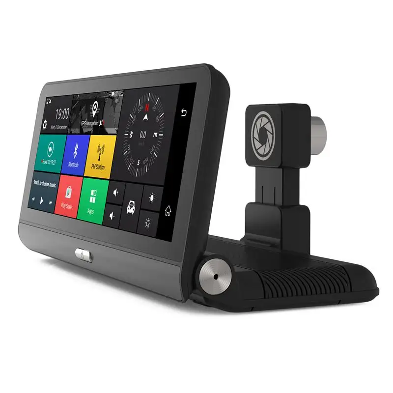

8 Inch Touch Screen 1080P Dashboard Folding Car Dvr Wifi Bluetooth Gps Navigation Dual Lens Recorder 781 With Rear Camera