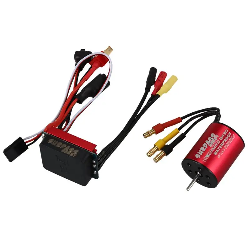 

SURPASS HOBBY S2430 5800KV Sensorless Brushless Motor & 25A Brushless ESC Combo Set for 1/16 1/18 RC Car Truck Electronic Acce