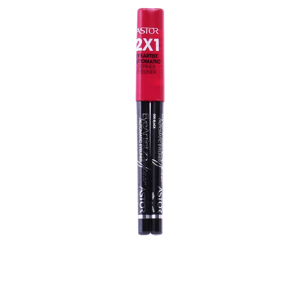Автоматическая подводка для глаз Definer # Black Astor 2x1 |