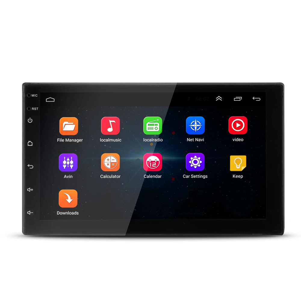 Автомобильный мультимедийный плеер 2 Din Android 6 0 7 дюймов сенсорный экран Wi Fi Bluetooth GPS