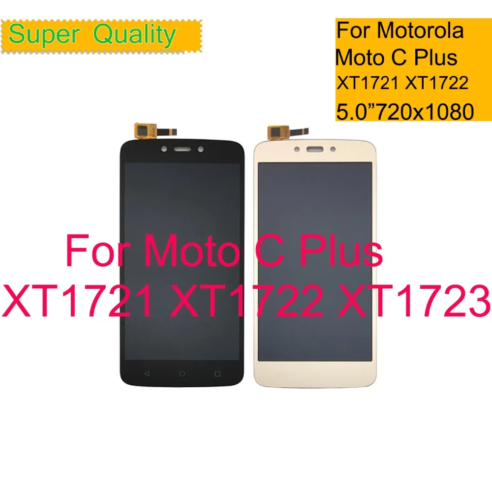 

10Pcs/lot 5.0" For Motorola Moto C Plus CPlus XT1721 XT1722 LCD Display Touch Screen Digitizer Sensor Complete LCD Assembly