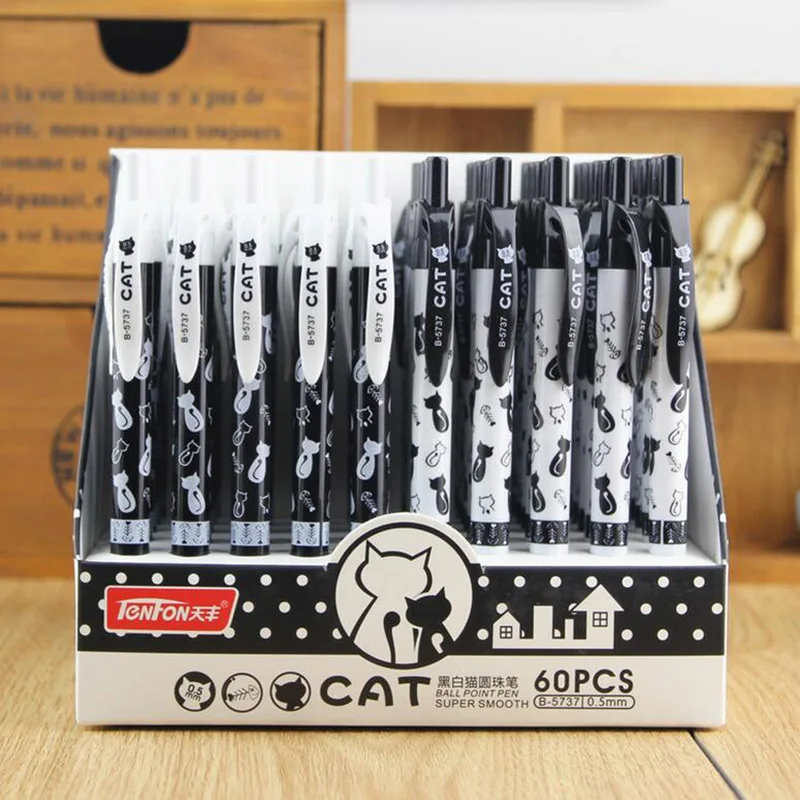 5 шт./партия милая офисная Шариковая ручка для кошек офиса детей креативная