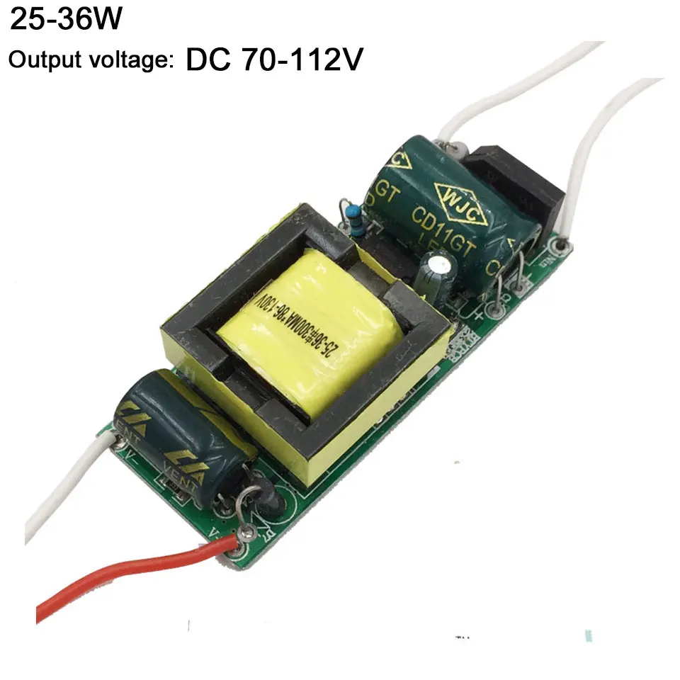 3W 5W 10W 15W 20W 25W 30W 35 Вт с драйвером постоянного тока для светодиода 100V 220V преобразователь переменного тока в постоянный Питание трансформатор доска 50/60hz