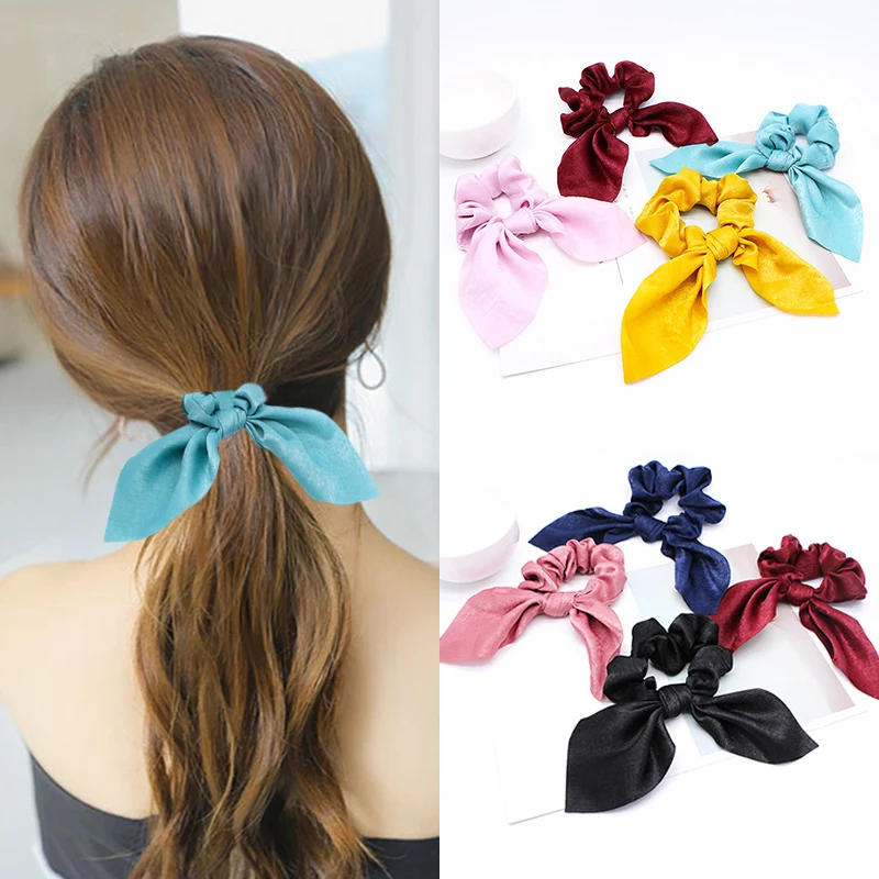 

Soft Hair Accessories 10 Colors Hair Rope Exquesite Adjustable Party Graceful Comfortable Solid Valentines Gift Elastic 1PC