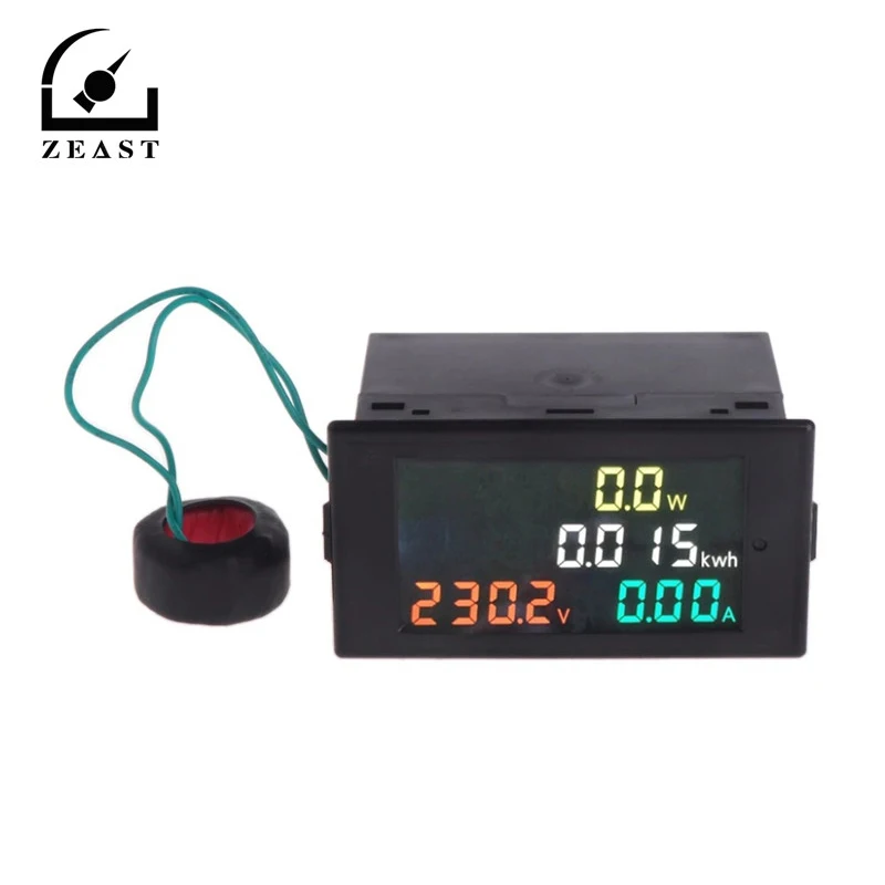 

ZEAST D69-2049 AC80-300V/AC200-450V Energy Meter Voltmeter Ammeter Power Energy Meter Volt Amp Power Kwh Meter