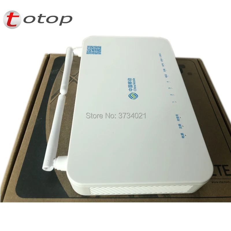 Бесплатная доставка ZTE F673A V2 GPON ONU ONT 4GE + USB TEL WIFI с китайским логотипом мобильного