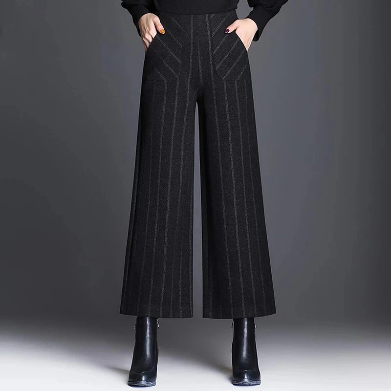 Buy Women Woolen Pants Pantalon Capris Autumn Winter