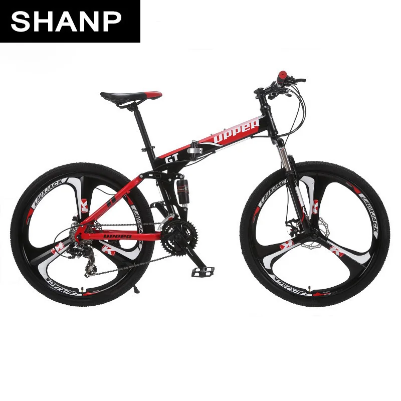 Perfect The Top Of The Mountain Bike Folding Steel Brake Disc Mechanical 24 Speed Shimano 26 "3 Spoke Alloy Wheel 1