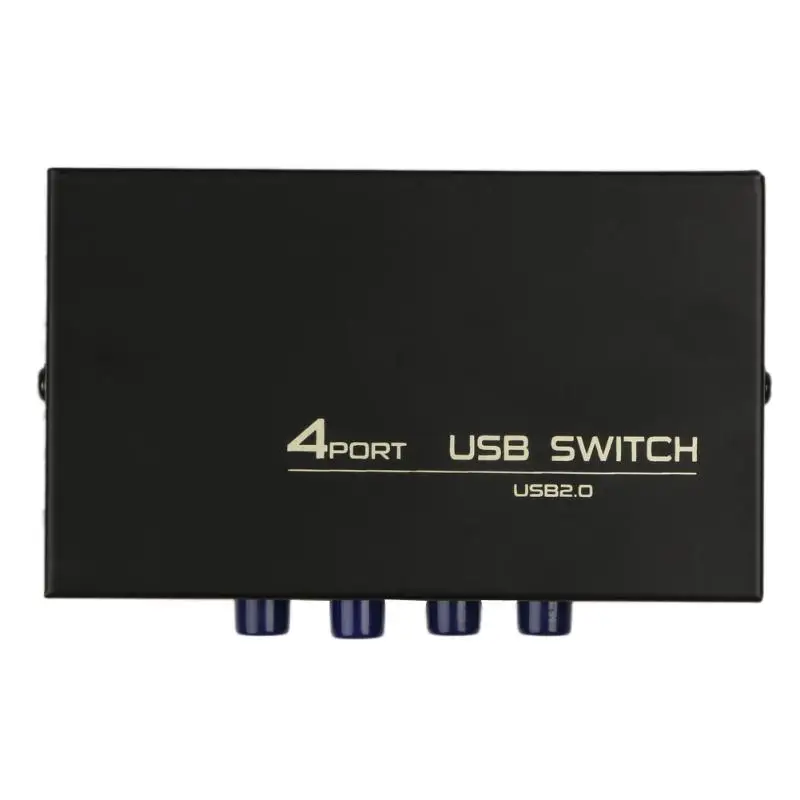 

4 Ports USB 2.0 Sharing Switch Switcher Adapter Box For PC Scanner Printer 4 In 1 Out USB Sharing Switch Box 112 x 65 x 23mm