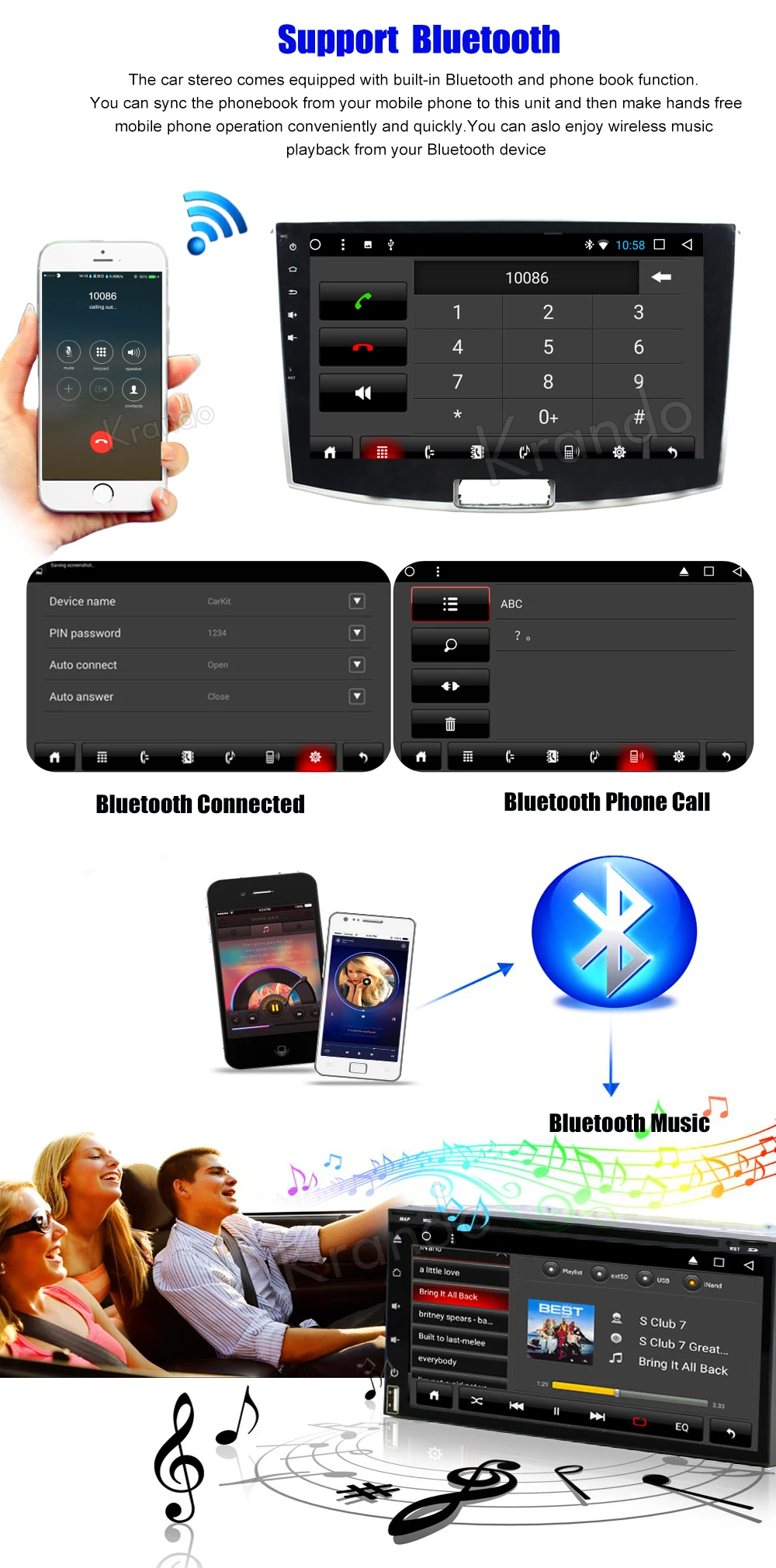 Sale Krando Android 8.1 10.1" Big Screen Full touch car Multimedia system radio player for VW MAGOTAN /CC 2012-2015 video gps BT wifi 5