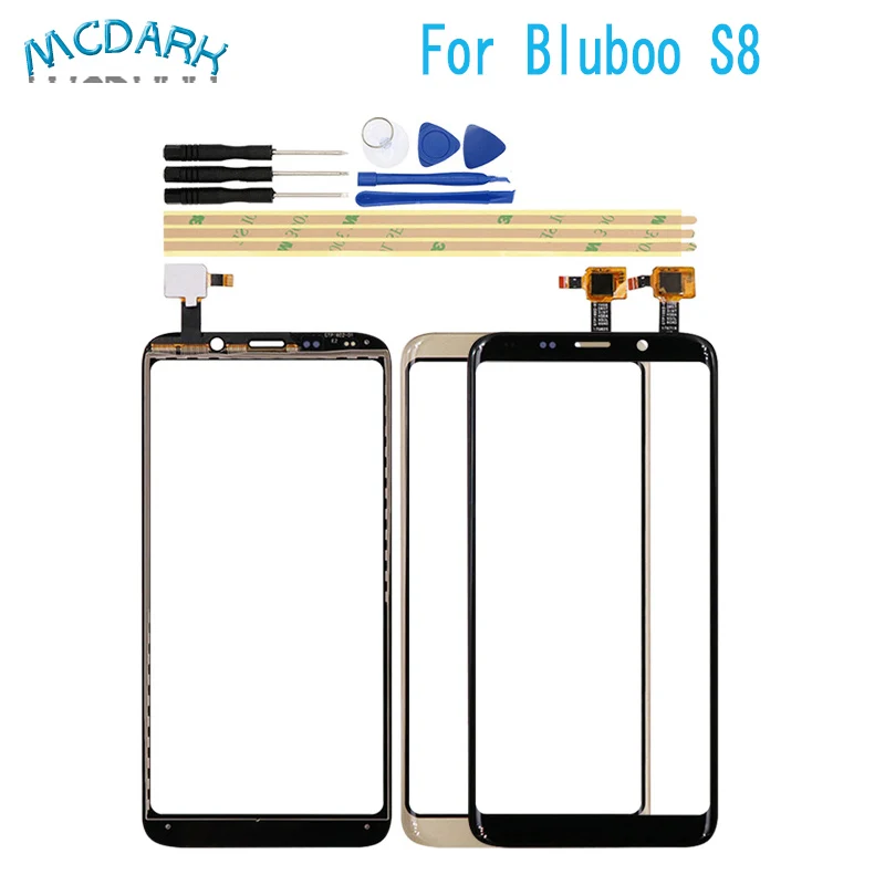 

5.7 inch Touch Glass Front Screen For Bluboo S8 Touch Screen Touch Digitizer Panel Glass Adhesive with Tools For Bluboo S8 Phone