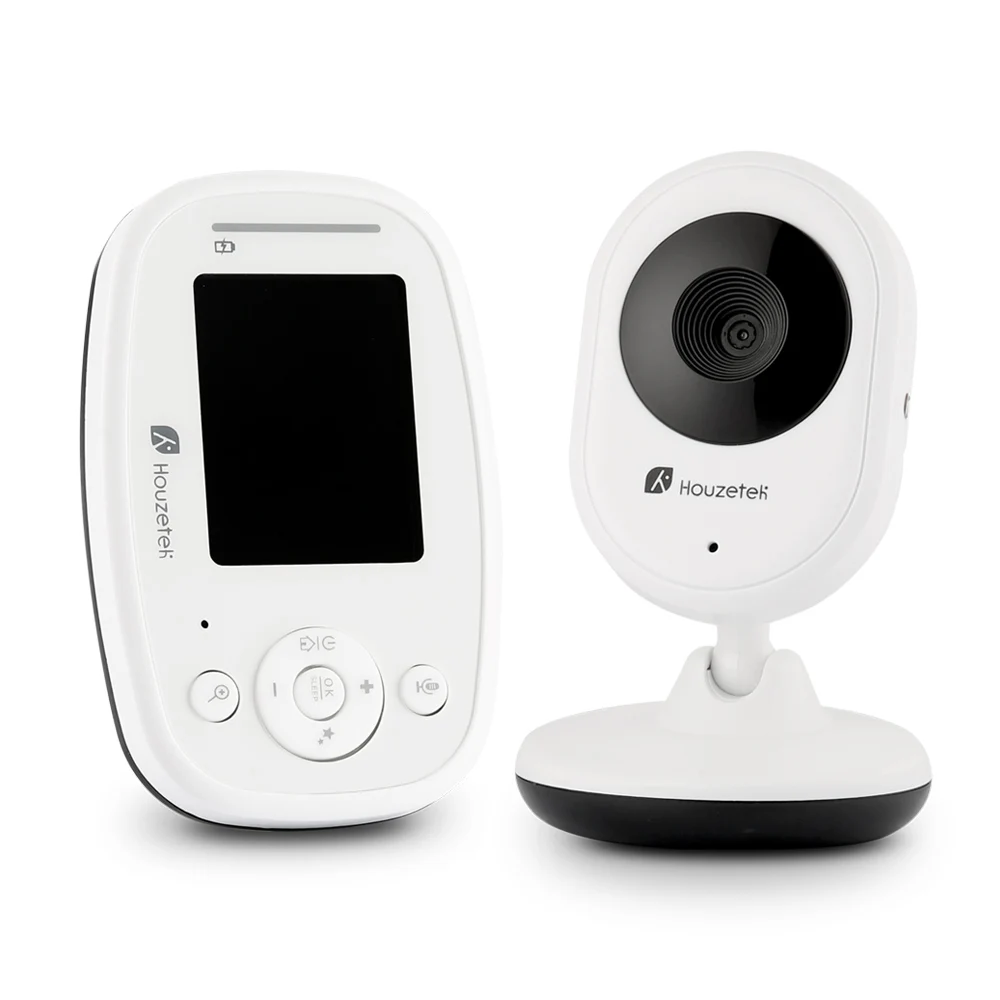 

Houzetek 820 2.4GHz Wireless Two Way Audio Talk Video Baby Monitor Infrared Night Vision ECO Mode Micro USB Port Monitor