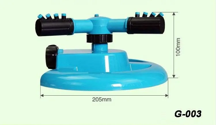 Домашние садовые наборы для полива 360 градусов Автоматическая вращающаяся спринклерная система для полива воды+ 4 соединения 20 м трубы G003