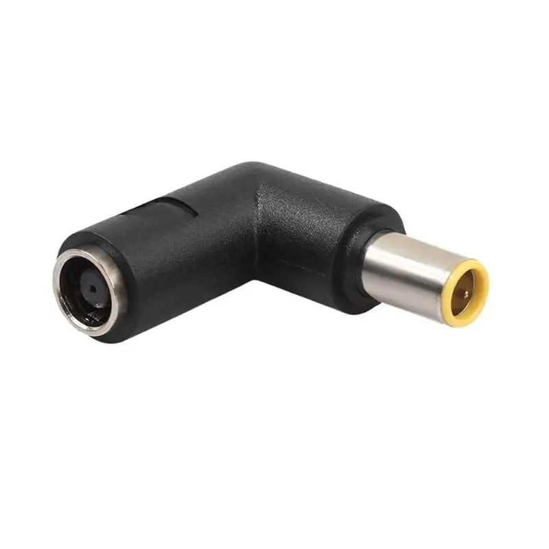 

90 Degree DC 7.9x5.5mm Female to Male Adapter Power Connector Adapter plug for Lenovo ThinkPad IBM Laptop
