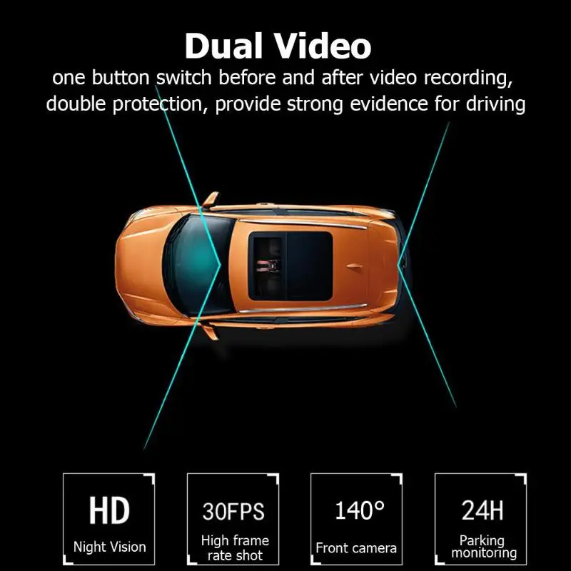 Phisung 9.35 Inch IPS 1080P FHD Car Dash Camera Car Electronics Dual Lens K1000 Car DVR Camera Rearview Mirror Video Recorder