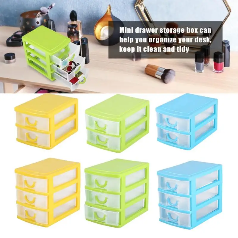 

Drawer Organizer Jewelry Makeup Storage Box Plastic Container Case jewellery organizer packaging Storage Box for jewelry