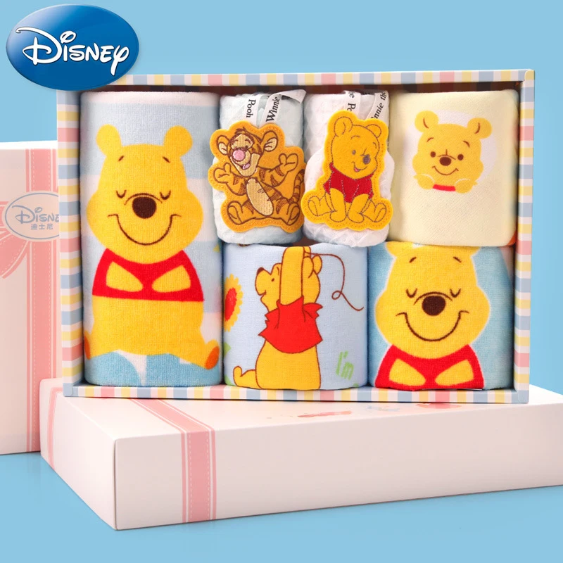 Детское полотенце Disney Winnie Pooh 6 шт./компл. подарочная коробка хлопковое 34 5*24*6 см