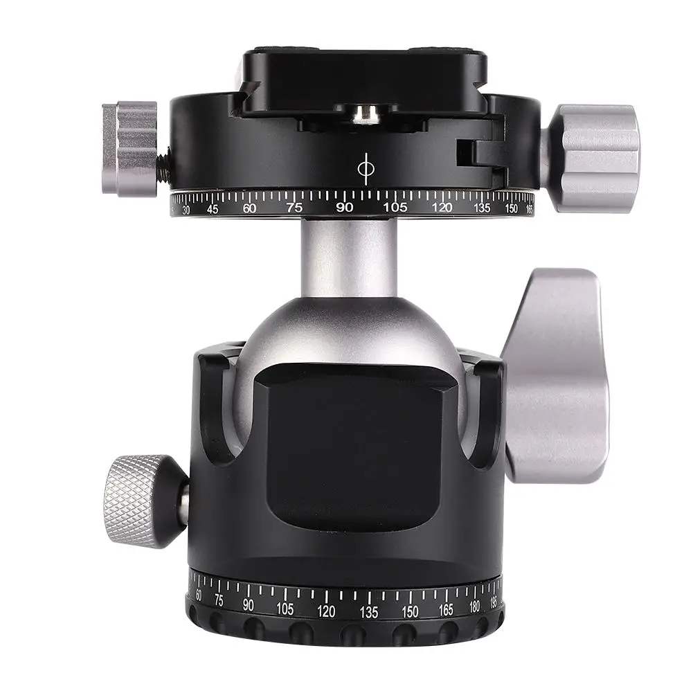 

D40 Professional Double Panoramic Head CNC Machining Ball Head for Tripod Monopod DSLR Cameras micro single mobile phone SLR