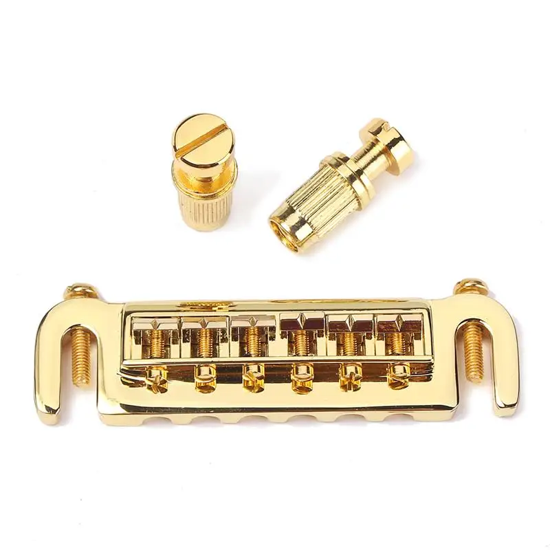 

Gold Bridge Roller Saddle for Gibson Gear Les Paul Electric Guitar Replacement
