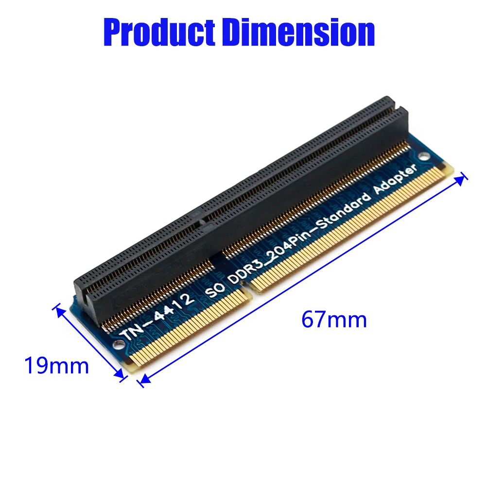 

XT-XINTE SO-DIMM 204PIN DDR3 memory Test Protection Adapter TN4413/TN4412 for RVS STD 204Pin Slot Notebook PC