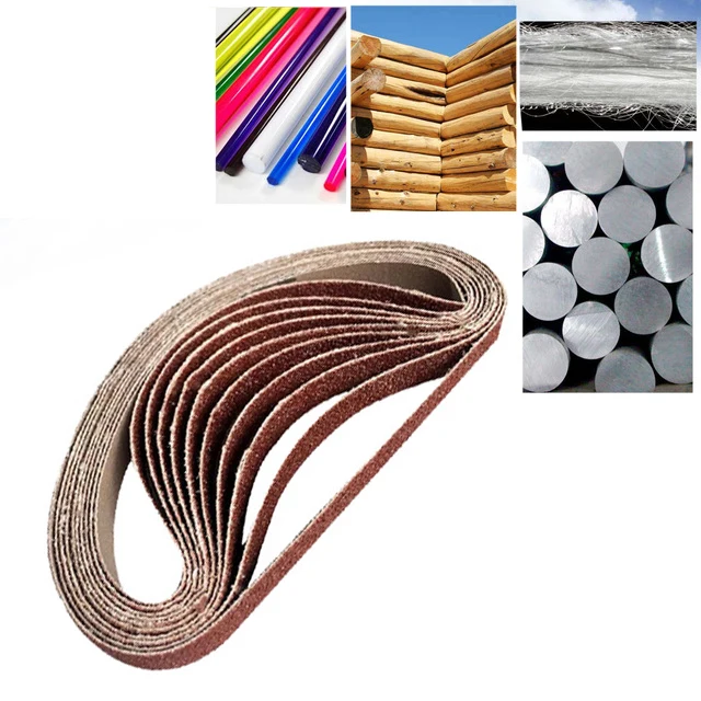 

20pcs 452*15mm Grinding Abrasive Belt Polishing Replacement Sanding Paper Tool(60/120/240/400/600Grit) for Angle Grinder Machine