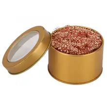 Нержавеющая Сталь Пайка Железный кончик паяльника очиститель проволока Чистка шаровая Сварка ПАЯЛЬНЫЕ НАКОНЕЧНИКИ Чистящая коробка