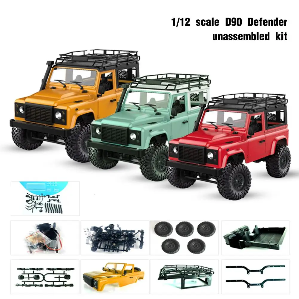 

D90 1:12 Scale RC Crawler Car 4WD Remote Control Truck Unassembled KIT MN-90K Defender Pickup