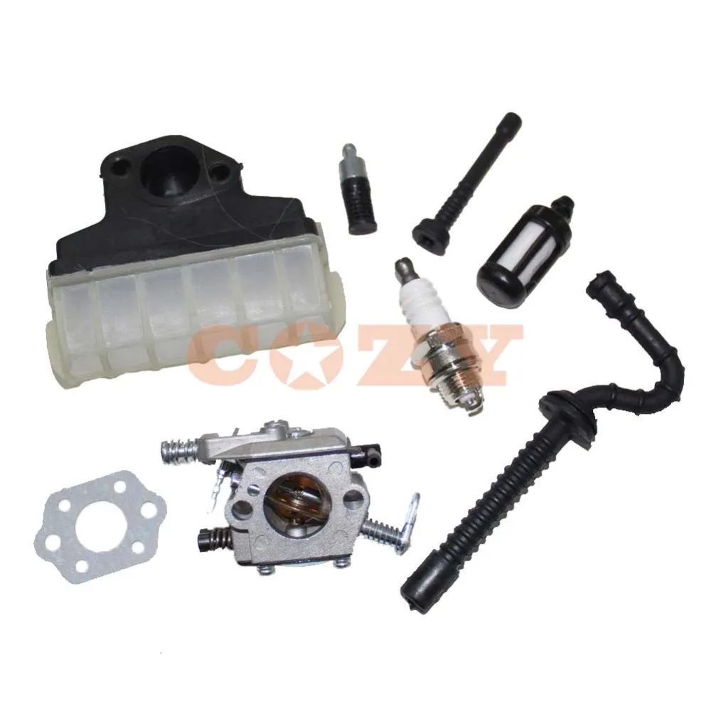 

Carburetor Kit with Gasket Air Filter Spark Plug Fuel Oil Line Fit for Stihl MS210 MS230 MS250 021 023 025 Chainsaw