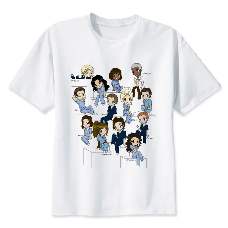 

greys anatomy Cotton Men T-shirts 2019 Short Sleeve O-neck Solid Color Loose Basic Tshirt Casual Fitness Men shirt W1705