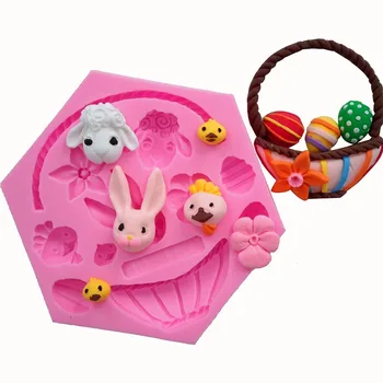 

Rabbit Easter Egg Chocolate Silicon Molds Candy Molds Cupcake Cake Baking Decorations